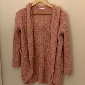 No Boundaries Blush Hooded Cardigan